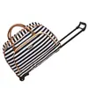 Bolsa de Carrinho de Viagem PU Resistente ao Desgaste Bolsa de Bordo de Carrinho Bolsa de Ombro Maleta de Carrinho Mala Pequena Estilo Fresco Bolsa de Carrinho