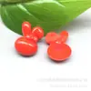 Venda Direta da Fábrica Botão Colorido de Cabeça de Coelho de Orelhas Longas com Pés, Botão Decorativo Cartoon de Plástico Colorido Doce, Botão de Camisa Infantil