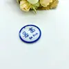 Llavero de acrílico colgante con texto a doble cara tarjeta de la fortuna llavero colgante perforado parche llavero DIY