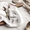 Servilletas 100% Algodón con Bordes de Doble Puntada, Manteles Individuales para Fiestas Navideñas, Decoración de Comida, Manteles de Mesa