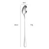 Cuchara Mezcladora de Acero Inoxidable con Mango Largo 1010 Cuchara para Hielo Creativa Cuchara para Café Transfronteriza Cuchara para Helado Helado Punta de Hielo Cuchara Redonda