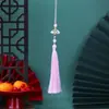 Borla de Nudo de Bambú Estilo Antiguo Boting Borla Pequeña Borla para Abanico Blanco Accesorios para Vestido Hanfu Cheongsam Estilo Antiguo Accesorios de Ropa