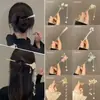 Horquilla de Borla Estilo Antiguo Dinastía Han, Nueva Horquilla de Alto Nivel Chinoiserie, Horquilla Diaria Chinoiserie para Cheongsam, Accesorios para el Cabello