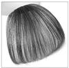 Peluca de flequillo de aire para mujer, ligera, natural, frontal, esponjosa, con flequillo Qi, lámina de reedición sin dejar rastro, cabello real, cejas