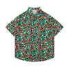Camisas Florais de Comércio Exterior Transfronteiriço, Manga Curta, Unissex, Estilo Casal, Estilo Férias na Praia, Festival Songkran, Camisas Thai, Jaquetas