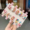 Novo Grampo de Cabelo Desenho Animado para Menina Clipe Fofo para Franja Resina Plástica Acessórios de Cabelo Adorno de Tecido Grampo para Cabelo Infantil
