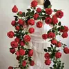 Treliças de Rosas Artificiais, Rosas Trepadeiras, Decorações Florais Artísticas Monet, Paisagismo com Parede de Flores, Flores Artificiais para Áreas Cênicas, Jardins e Shoppings