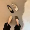 Sapatos rasos para noite, sapatos de um só tom, sapatos para dirigir, mulheres, 2026, primavera e outono, bico fino, mocassins, slip-on, sapatos preguiçosos, sapatos de vovó