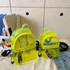 Mochila Transparente de Verano Estilo Coreano para Mujer de Gran Capacidad Personalizada Casual Mochila Escolar para Estudiante Bolso de Mano de Moda con Letras de Gelatina