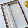 Collar Largo de Perlas de Plata de Ley S925 para Mujer Nicho de Gama Alta Lujo Accesible Elegante Versátil Cadena para Clavícula Nuevas Tendencias en Accesorios