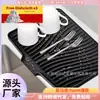 Tapete Drenante para Tigelas e Hashis de Bancada de Cozinha com Abertura de Drenagem, Tapete Drenante Grande de Silicone, Tapete Filtrante para Secar Tigelas, Tapete Desviador de Água para Pia