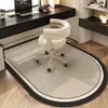 Silla giratoria para estudio Alfombra arqueada Alfombrilla protectora de suelo antideslizante resistente al desgaste Silla de oficina para ordenador Alfombrilla de suelo insonorizada para dormitorio