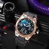 Explosión TikTok Estrella de Acero Moda Doble Pantalla Reloj Deportivo para Hombre Nuevo Multifuncional Temporizador para Estudiante Hombre Venta al por Mayor