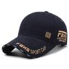 Nueva Gorra de Béisbol Bordada con Letras de Estilo Nacional de Primavera y Otoño para Exteriores para Hombre y Mujer, Tapa Dura, Agujero de Ventilación Metálico, Visera Parasol, Gorra Protectora Solar