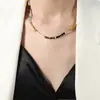 Estilo francés nuevo retro nicho diseño moderno todo-partido lujo ligero ágata natural hecho a mano con cuentas collar joyería al por mayor