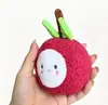 Pingente de Pelúcia de Lichia para Meninos e Meninas, Decoração de Mochila Infantil, Boneca, Boa Sorte e Prosperidade