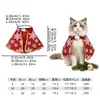 Capa nueva para mascotas de Amazon Navidad transformación creativa de fábrica ropa divertida para gatos de vacaciones venta al por mayor de fábrica
