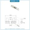 Dobradiça de hardware de eixo rotativo de amortecimento de uma palavra 10 * 57 mm dobradiça de notebook eixo rotativo de parada arbitrária eixo de resistência