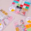 Cuentas de vidrio diy hecho a mano cuentas niños cuentas juguetes educativos pulsera collar accesorios diy venta al por mayor niños