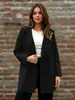 2026 Nuevo Abrigo de Lana Elegante de Otoño/Invierno Transfronterizo Europeo y Americano para Mujer Chaqueta de Lana Holgada de Doble Botonadura
