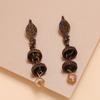 Pendientes Largos Bohemios Cuidadosamente Seleccionados para Mujer, Pendientes de Borla Acrílica Coloridos Retro, Estilo Étnico de Yunnan, Versátiles