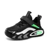 Sapatos Infantis 7-12 Corrida Esportes Transfronteiriços Superfície de Couro Resistente ao Desgaste Sapatos para Meninos Modernos Versáteis Sapatos de Corrida Primavera e Outono