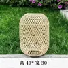 Abajur de Lanterna de Bambu Puramente Artesanal, Luminária Pendente Criativa com Personalidade Estilo Chinês, Design Artístico para Restaurante e Pousada, Lâmpada Retrô para Casamento