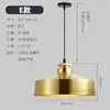 Candelabro de ferro com galvanoplastia em cobre dourado retrô Lâmpada de estilo industrial criativo nórdico Restaurante de hot pot Restaurante Lâmpadas de restaurante Candelabro de luxo leve