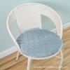 Cojín redondo de pana grueso, extraíble y lavable, cojín para silla de ratán, cojín redondo para taburete, cojín para silla, color sólido, antideslizante, entrega de fábrica