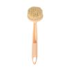 Cepillo para Ollas de Sisal, Cepillo de Limpieza para Cocina, Cepillo para Estufa con Mango Largo, Cepillo de Sisal, Cepillo para Lavar Platos con Aceite Antiadherente, Artefacto Cepillo para Ollas