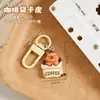 Chaveiro de Resina de Capivara Fofo Desenho Animado Estudante do Ensino Fundamental DIY Pequeno Presente Acessório Chaveiro Pingente de Bolsa