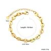 Joyería Transfronteriza Collar de Nariz de Cerdo, Cadena de Metal Personalizada de Moda, Acero Inoxidable Chapado en Oro de 18K, Venta Directa del Fabricante