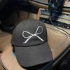 Gorra de Béisbol Bordada con Lazo Dulce de Celebridad de Internet Estilo Coreano para Mujer, Combinación Perfecta, Parte Superior Semi-suave, Gorra Visera Solar, Cara Pequeña para Hombres