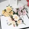 Flores Artificiais Dália Coral Decoração de Sala de Estar Casamento Flores Artificiais Adereços de Fotografia Fabricante Ornamentos Atacado Adereços Transfronteiriço