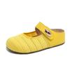 Mules Fechadas Estilo Birkenstock para Mulheres, Nova Moda Verão 2025 Estilo Boêmio, Sandálias Vazadas de Nicho que Aumentam a Altura