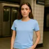 2025 Ombro Direito Gola Redonda 100% Algodão Manga Curta Camiseta Feminina Cintura Emagrecedora Aparência Verão Top Design Estampa