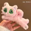 Lindo pasador de pelo de gato de peluche para mujer 2025 Nuevo estilo Lindo pasador de pelo en la parte posterior de la cabeza Pinza de tiburón de alta gama Adorno para la cabeza