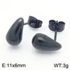 Pendientes de Acero Inoxidable con Forma de Gota Más Vendidos Transfronterizos Estilo Coreano Pendientes Geométricos Versátiles para el Trayecto Diario Stock Listo para Exportación