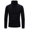 Suéter de otoño e invierno para hombre, de manga larga, estilo coreano, ajustado, cuello alto, elástico, disponible en stock, camisa básica de punto para hombre joven.