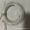 Tubo transparente com núcleo de corda trançada feito à mão núcleo de tubo corda escama de dragão núcleo de chaveiro tubo de cinnábrio fivela magnética de aço inoxidável