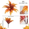 Flores Artificiales Amazon Cruce de Fronteras Color Otoño Artificial Hoja Persa Inserto de Piso Hierba de Pampa Nórdica Planta de Hoja de Helecho Decoración