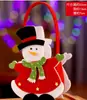 Bolsas de Regalo de Fieltro Navideñas para Niños de Preescolar, Papá Noel, Muñeco de Nieve, Bolsas de Regalo para Empaquetar Manzanas de Nochebuena