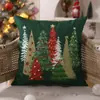 Almofada de Natal Xadrez Vermelho Mais Vendida para Árvore de Natal Fronha para Almofada de Sofá de Casa Atmosfera de Quarto
