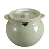 Estilo Nórdico Simple Cerámica Tarro para Manteca Hogar Cocina Tarro de Almacenamiento de Aceite con Cuchara Juego de Tarros para Manteca Artesanía de Cerámica