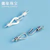 Plata S925 Retro Hebilla de Signo de Interrogación Vieja Hebilla de Conexión de Cuerda Joyería Tejida a Mano Accesorios DIY Paquete de Material