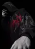 Moletom Americano Breathedivinity com Zíper e Forro de Fleece Outono/Inverno Estilo Escuro Estampa de Caveira Marca Tendência