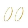 Casa de Plata Plata S925 Forma de V Tubo Cuadrado Nuevo Popular Vintage Geométrico Estilo de Hong Kong Pendientes de Gama Alta para Mujer Moda Coreana