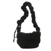 Bolso de Hombro de Felpa con Estilo de Moda de Alta Gama para Mujer 2024 Nuevo Diseño Plegado Versátil Bolso Cruzado Romboidal