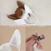 Linda Diadema de Cabeza de Caballo Blanco Dibujo Animado Animales del Zodiaco Tocado Creativo Divertido Diadema Lavado de Cara Pasador Sesión de Fotos Actuación Accesorio para el Cabello