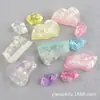 Llavero de Cristal de Roca DIY con Lentejuelas Accesorios de Resina Accesorios de Pegamento en Crema Cubitos de Hielo Simulados Funda para Teléfono Móvil Accesorios de Comida y Juego